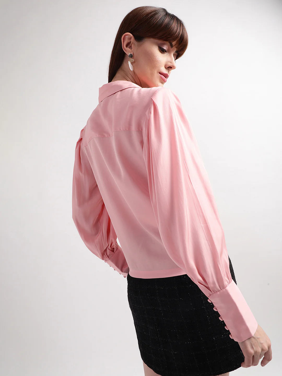 Centre Stage Women Pink Solid Top - Image 2