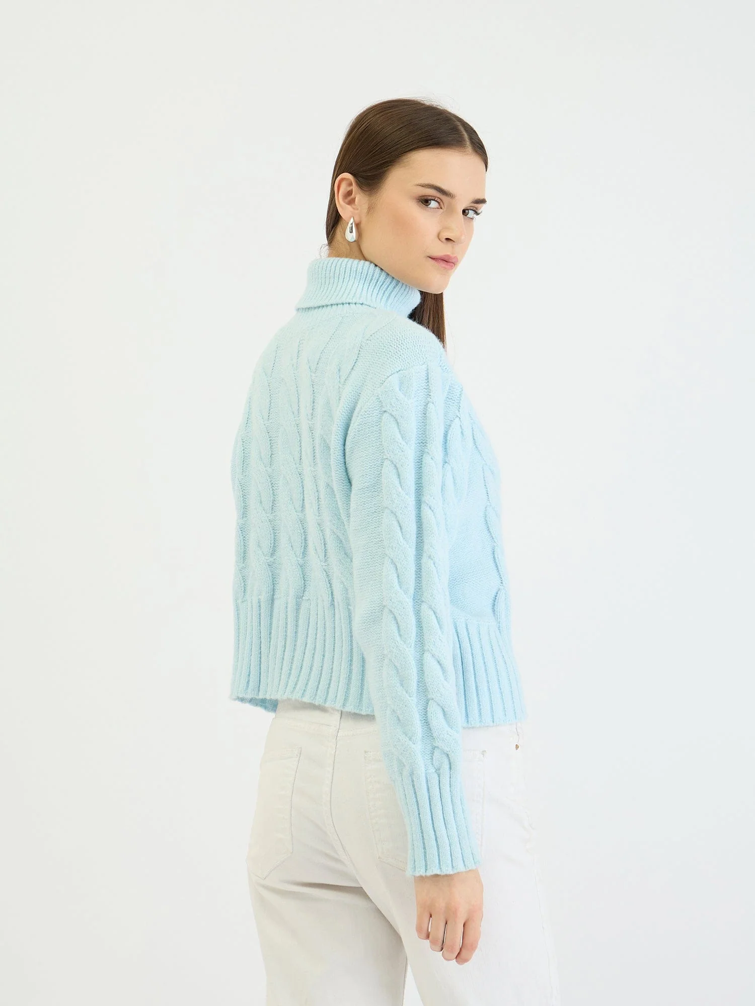 Centrestage Women Blue Sweater - Image 3