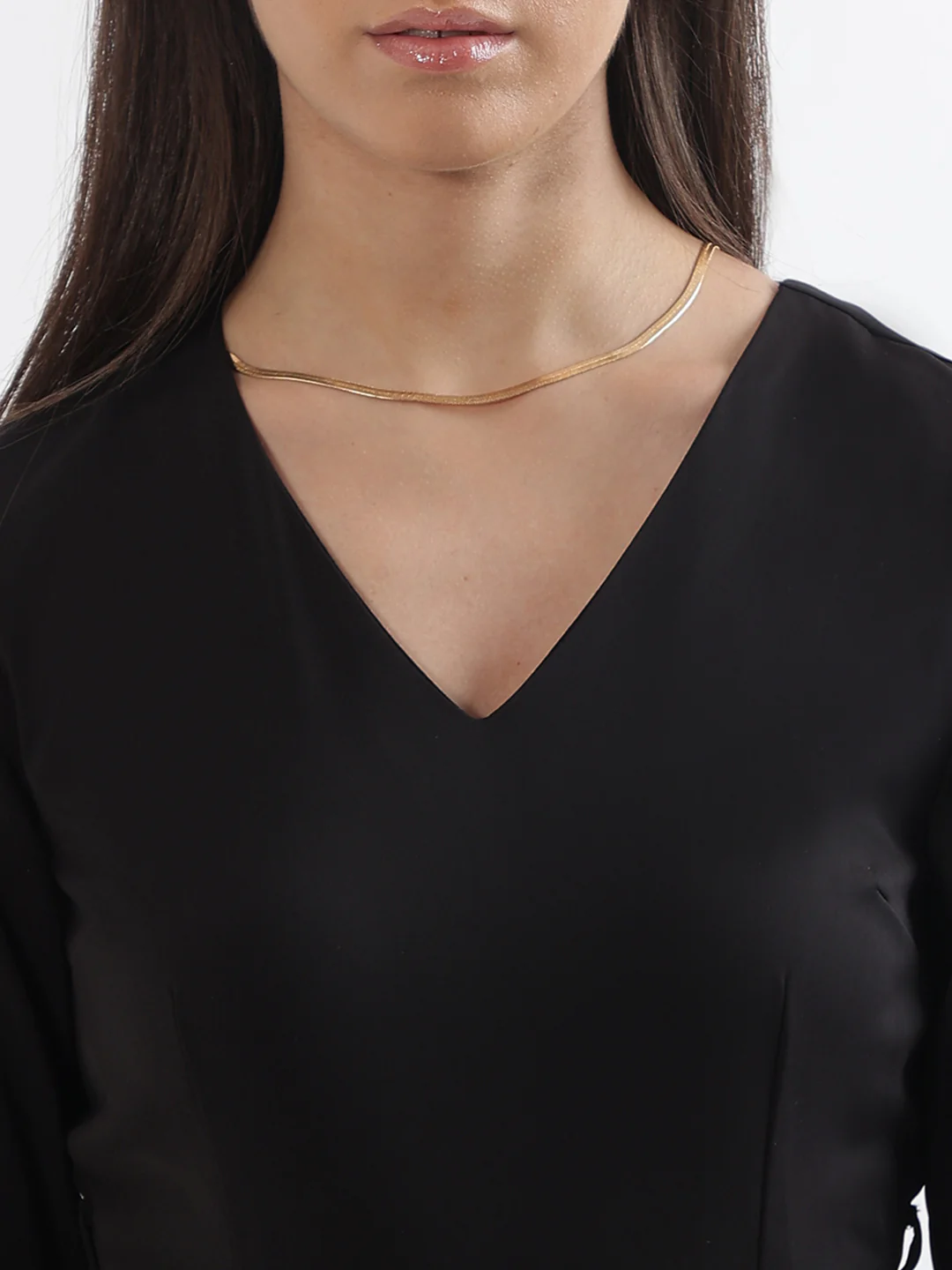Centre Stage Women Black Solid V Neck Jumpsuit - Image 7