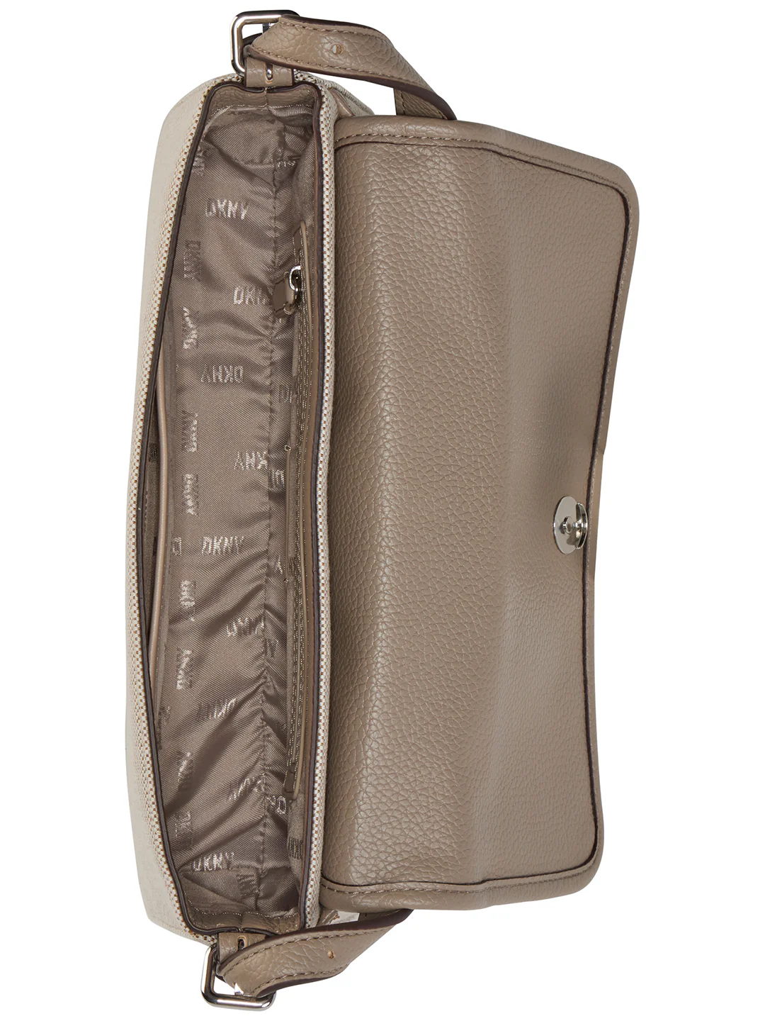 DKNY Women Beige Solid Crossbody Bags - Image 2