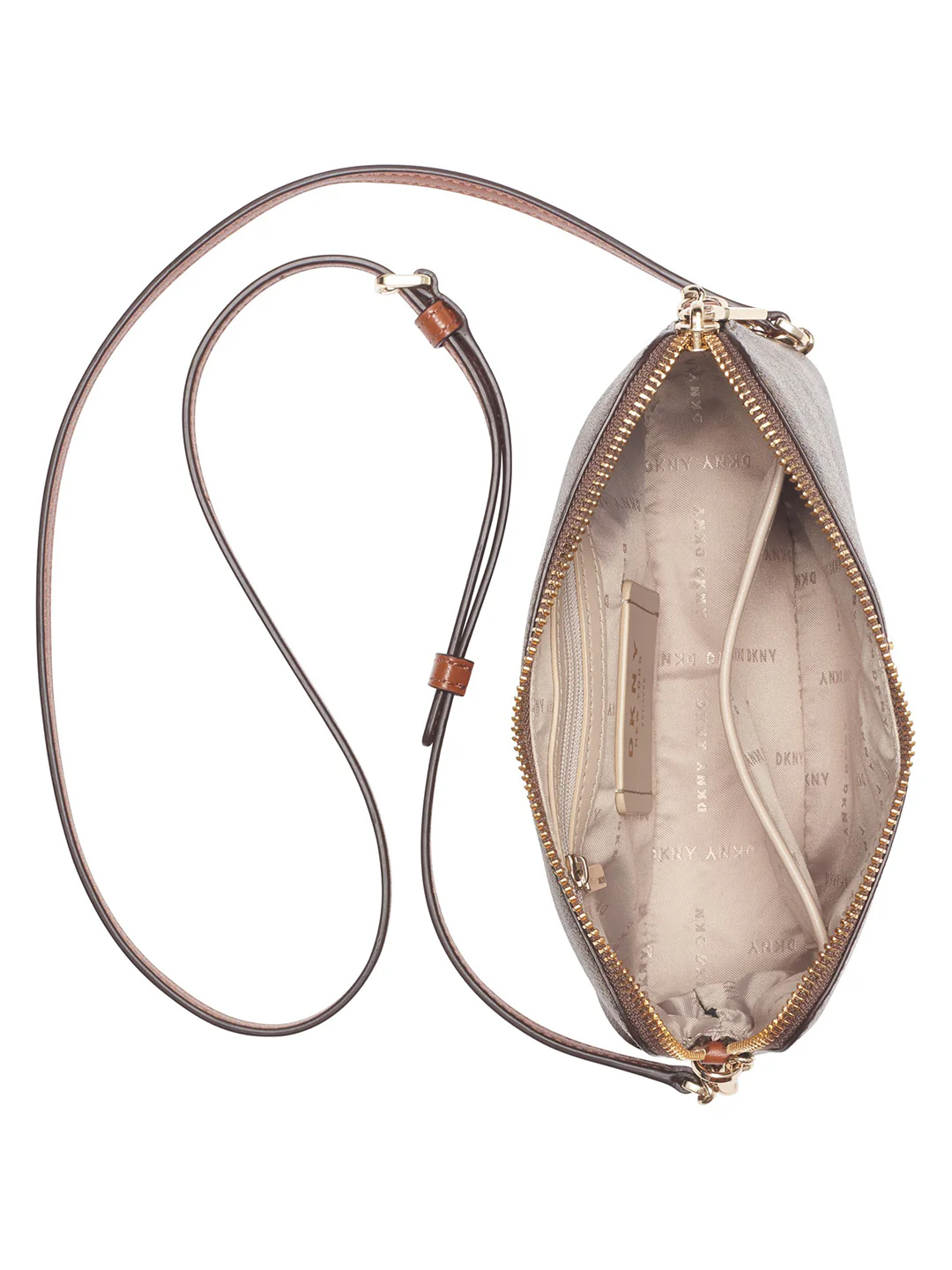 DKNY Women Brown Printed Crossbody Bags - Image 3