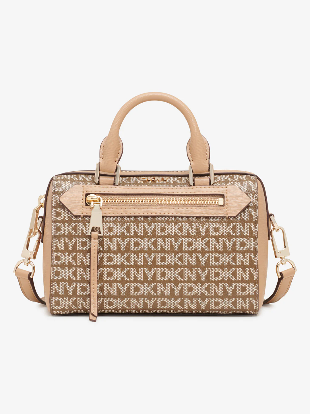 Dkny Women Brown Printed Handheld Bags - Image 3