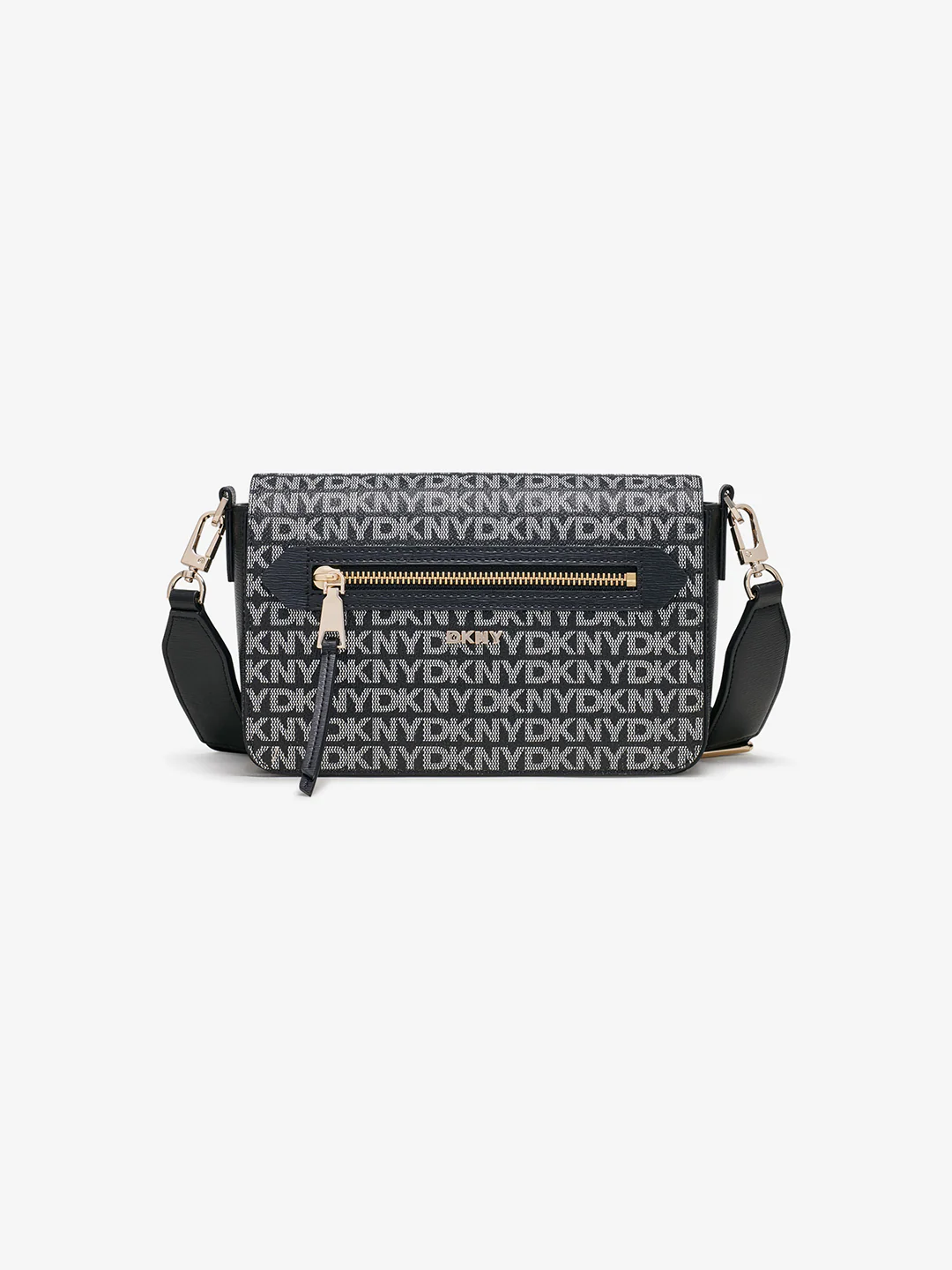 Dkny Women Black Printed Crossbody Bags