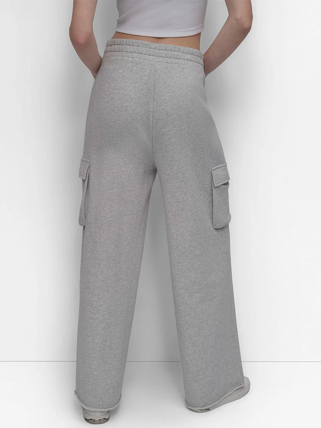 DKNY Women Grey Oversized Fit Solid Trouser - Image 2