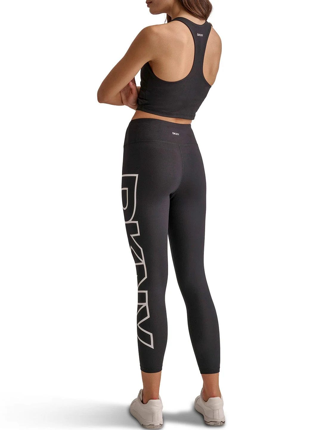 DKNY Women Black Skinny Fit Solid Leggings - Image 3