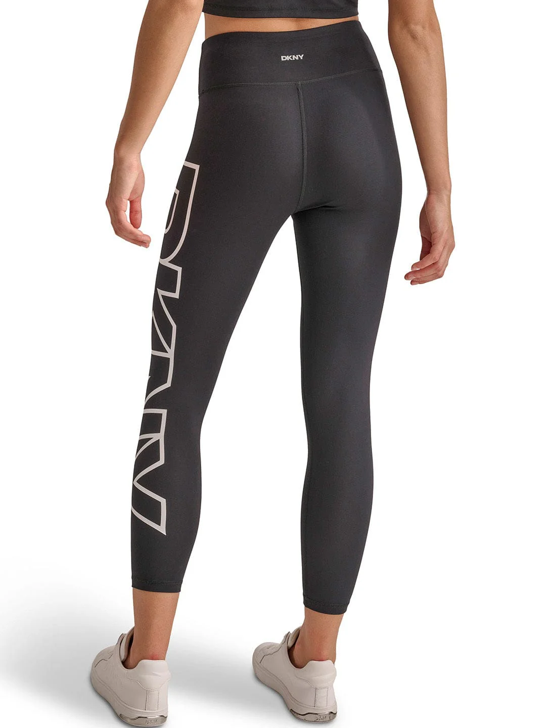 DKNY Women Black Skinny Fit Solid Leggings - Image 4