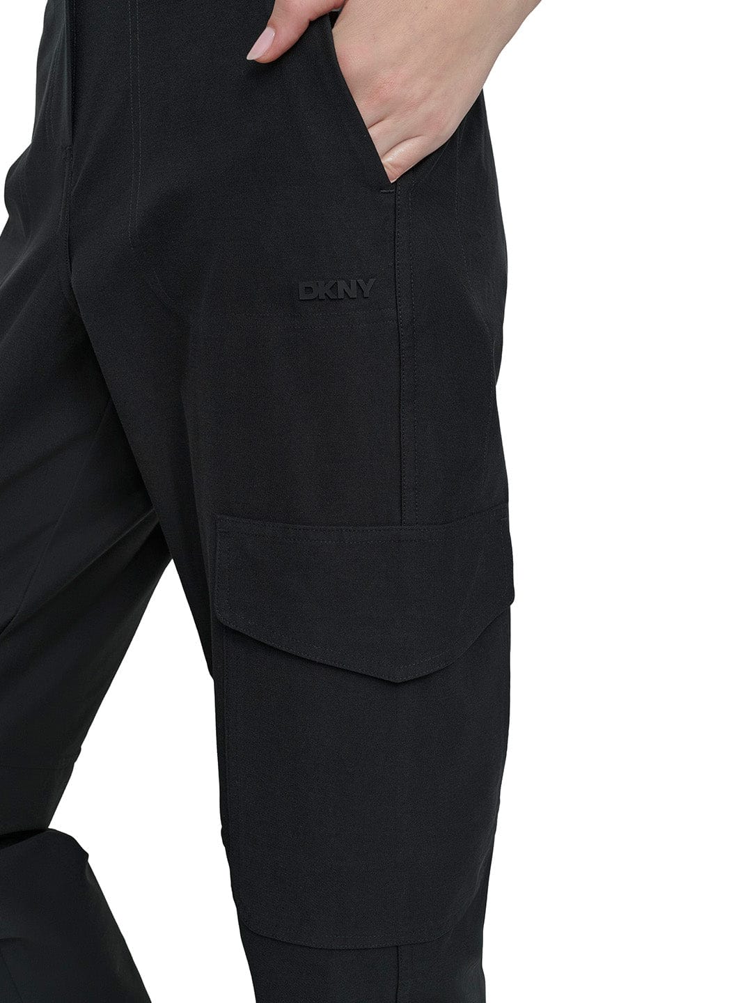 DKNY Women Black Oversized Fit Solid Trouser - Image 3