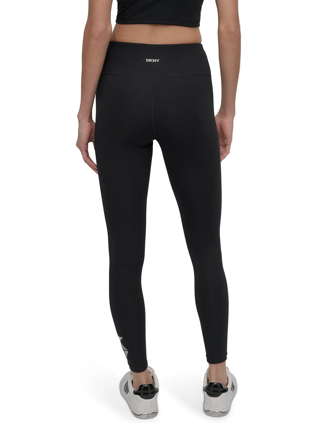 DKNY Women Black Skinny Fit Solid Leggings - Image 2