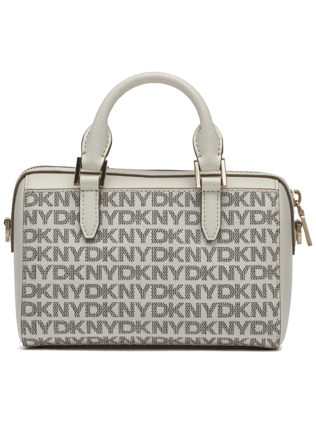 DKNY Women Cream Printed Shoulder Bags