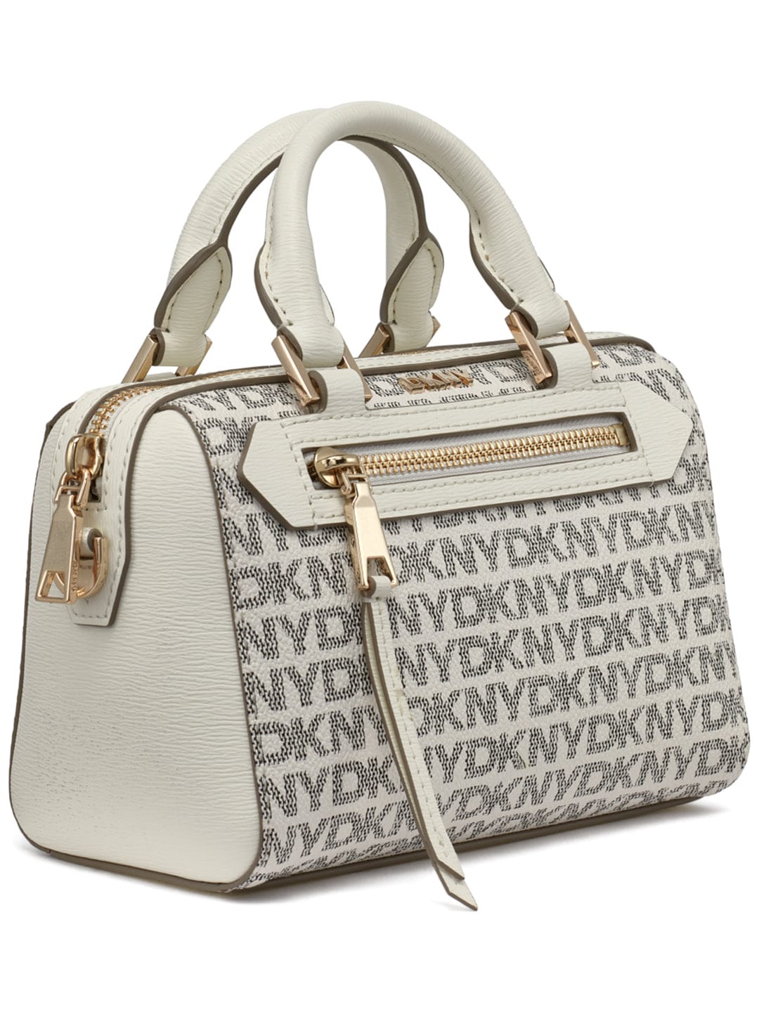 DKNY Women Cream Printed Shoulder Bags - Image 2