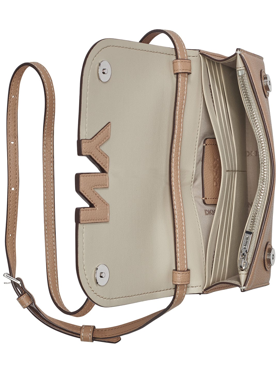 DKNY Women Beige Solid Wallet - Image 6
