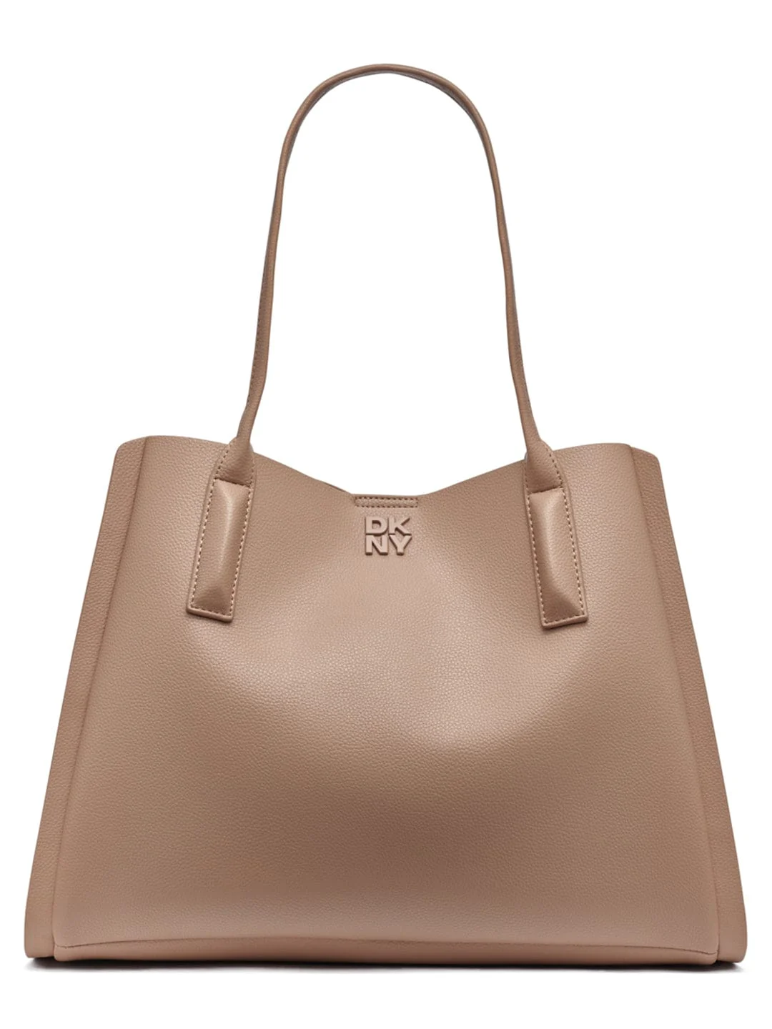DKNY Women Beige Solid Tote Bags
