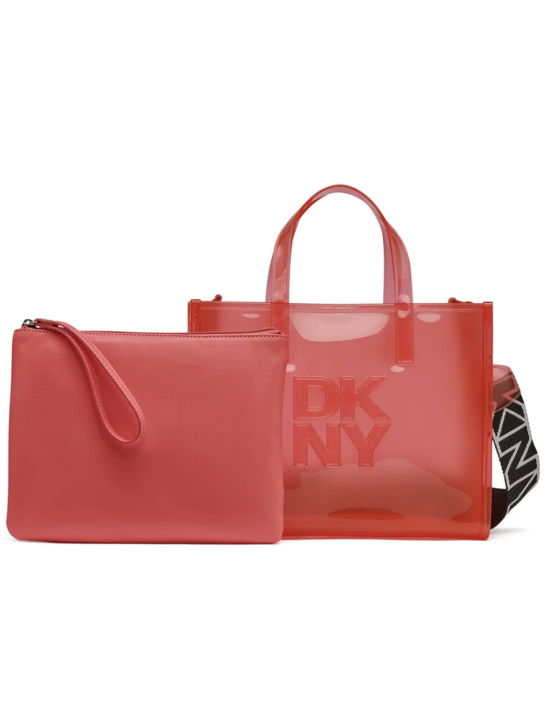 DKNY Women Orange Solid Tote Bags