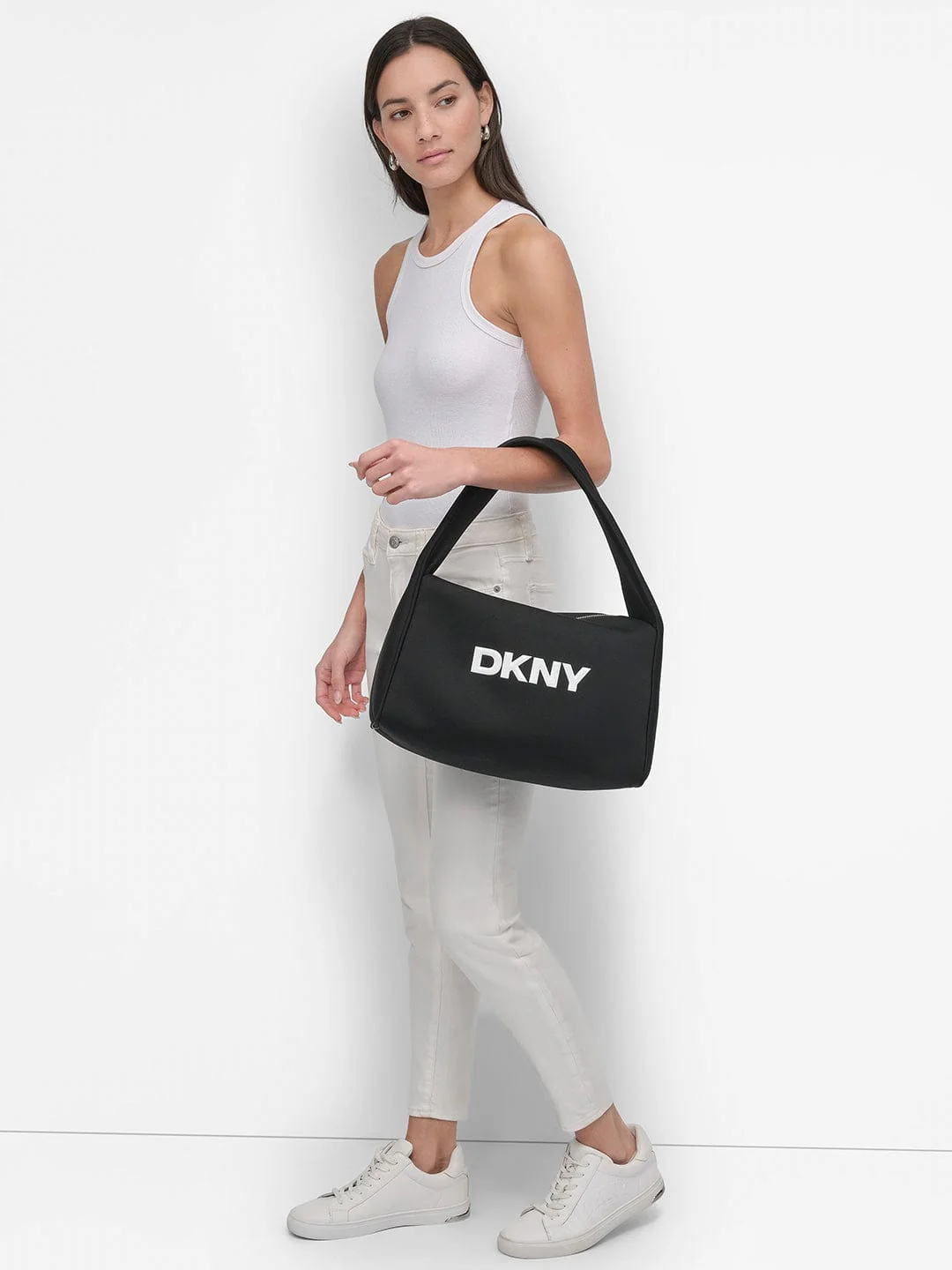 DKNY Women Black Solid Shoulder Bags - Image 7