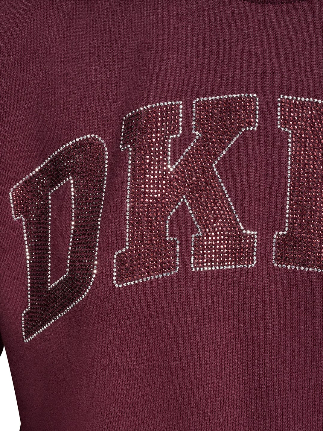 DKNY Women Red Embellished Round Neck Sweatshirt - Image 3