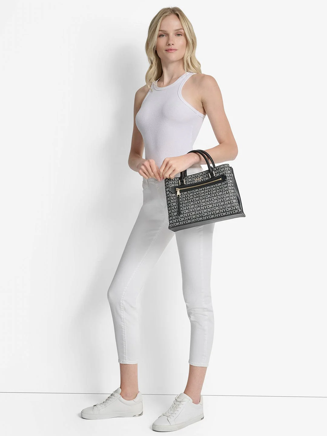 DKNY Women Black Printed Handbags - Image 6