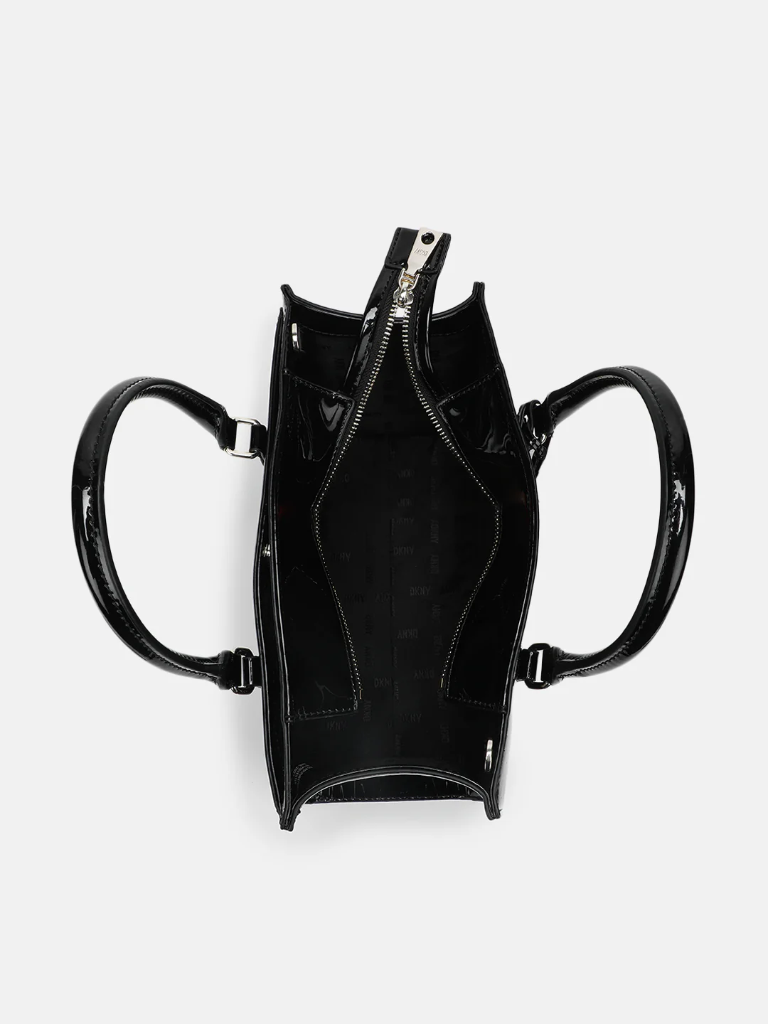 Dkny Women Black Textured Handheld Bags - Image 4