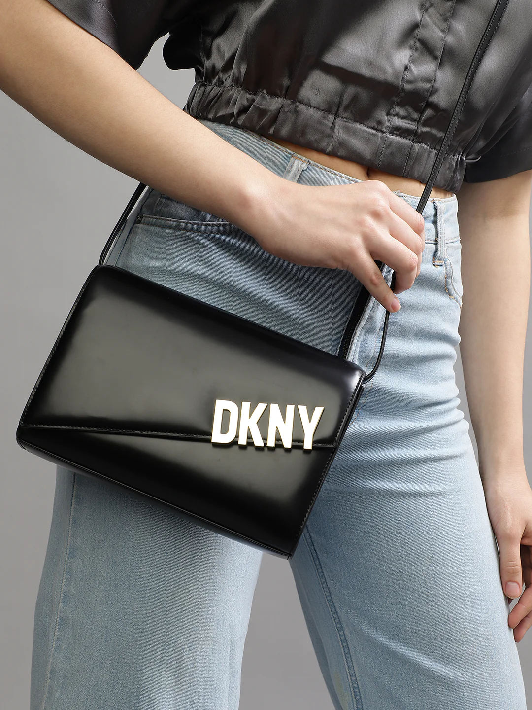 Dkny Women Black Solid Shoulder Bags - Image 7