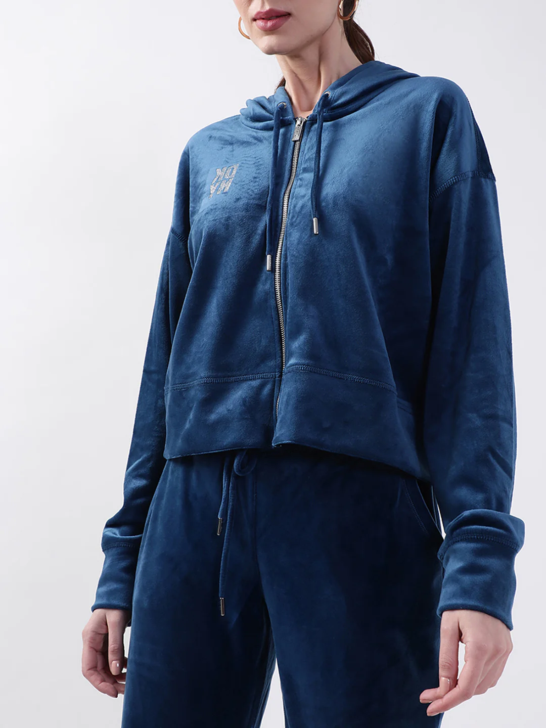 DKNY Women Blue Sweatshirt - Image 4