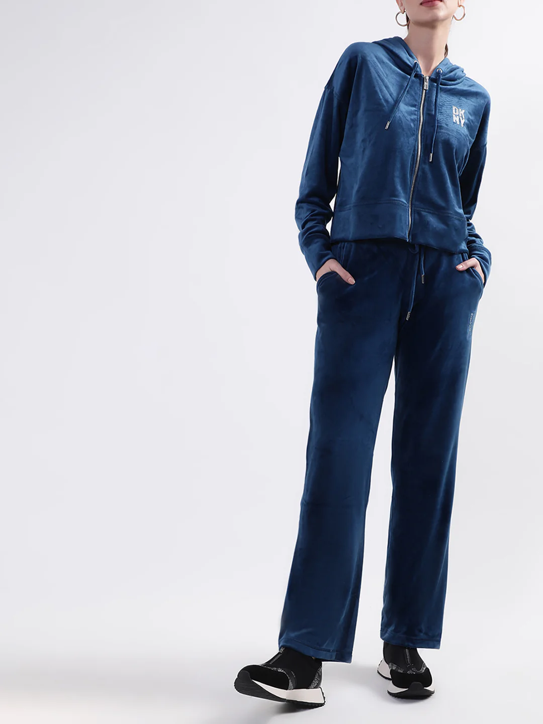 DKNY Women Blue Sweatshirt - Image 5