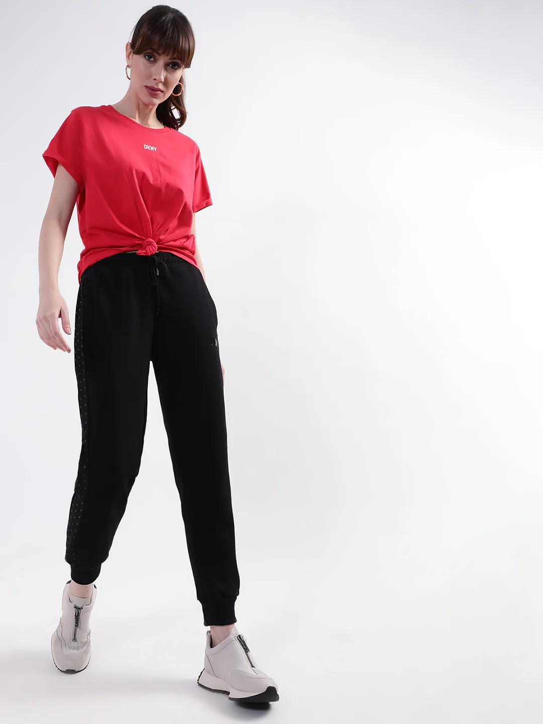 DKNY Women Black Sweatpant - Image 4