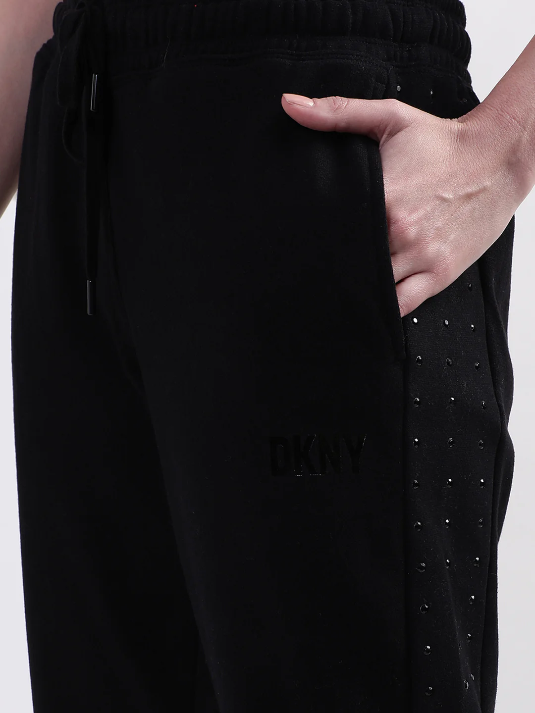 DKNY Women Black Sweatpant - Image 5