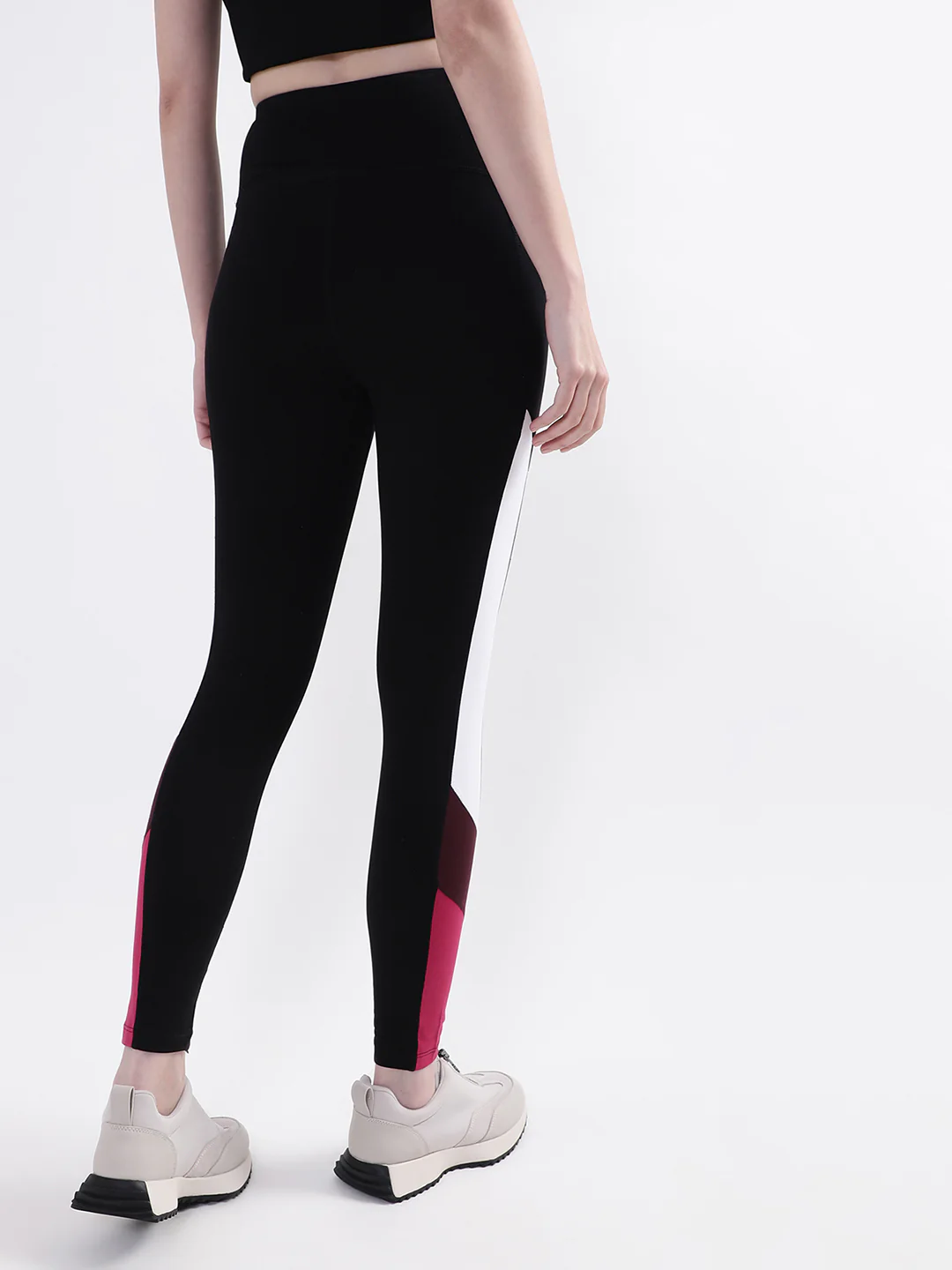DKNY Women Black Solid Regular Fit Leggings - Image 3