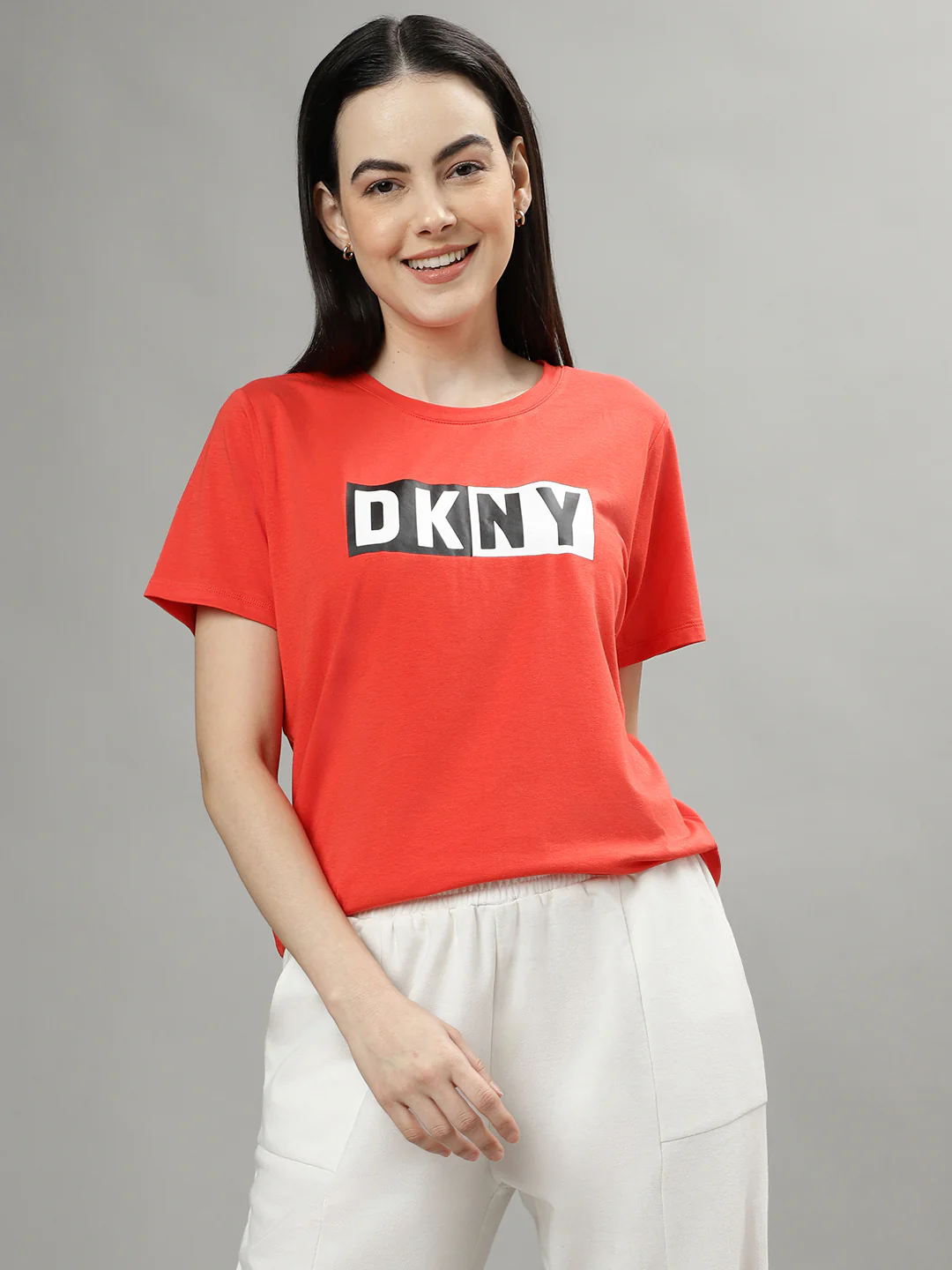 Dkny Red Fashion Logo Regular Fit Top - Image 5
