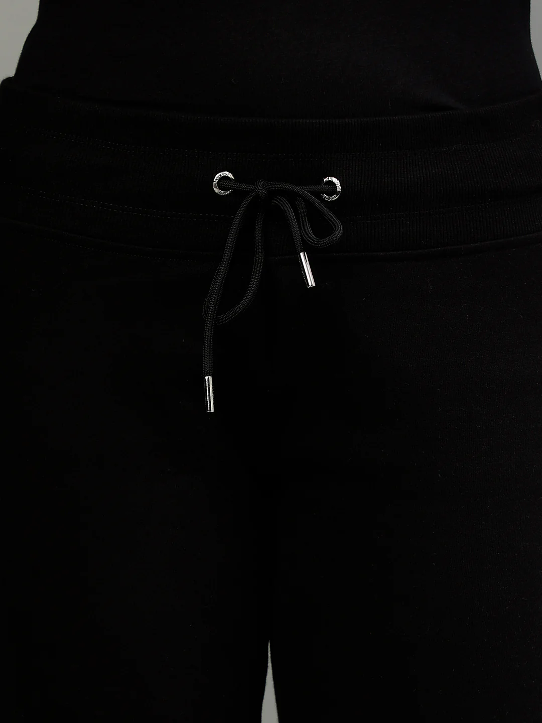 Dkny Women Black Solid Regular Fit Track Pantss - Image 6