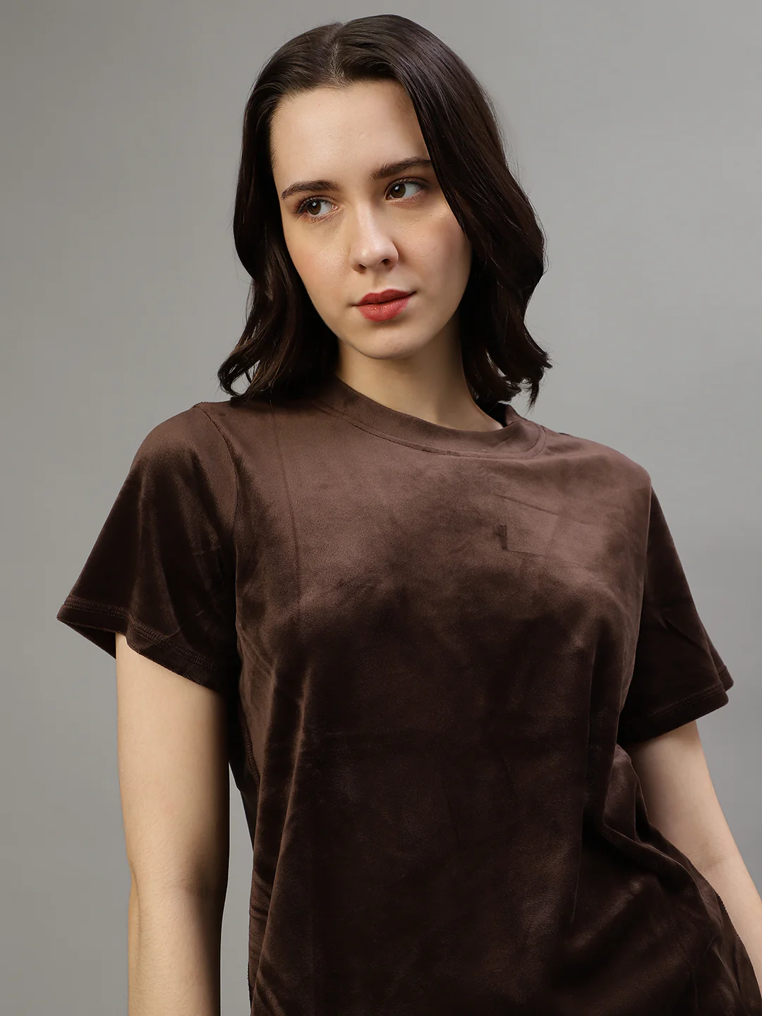 Dkny Women Solid Round Neck Short Sleeves Top - Image 6