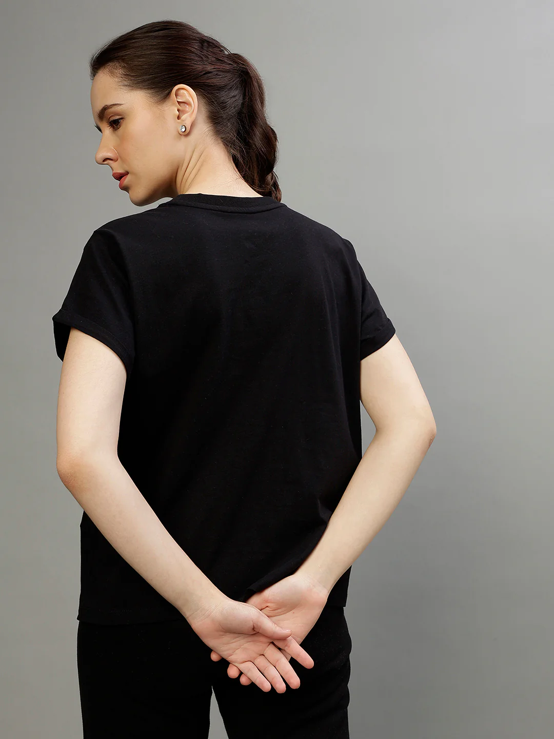 Dkny Black Fashion Printed Regular Fit Tshirt - Image 4