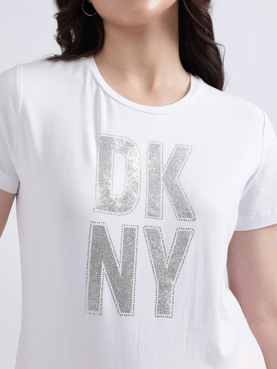 Dkny White Fashion Logo Regular Fit Tshirt - Image 8