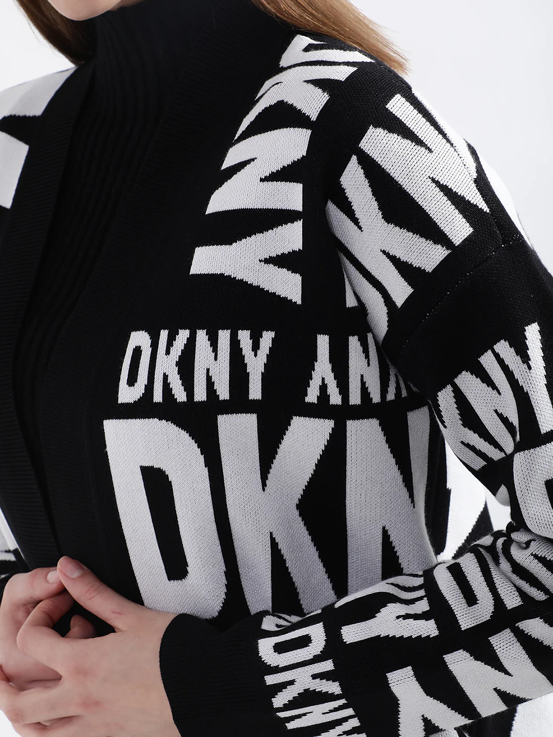 DKNY Women Black Sweater - Image 10