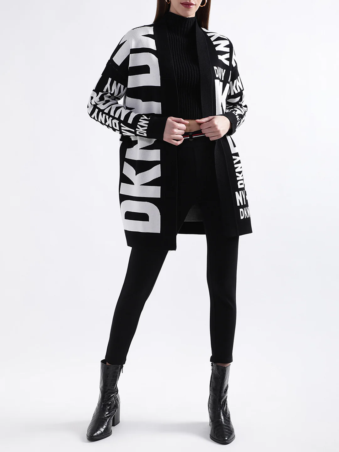 DKNY Women Black Sweater - Image 5