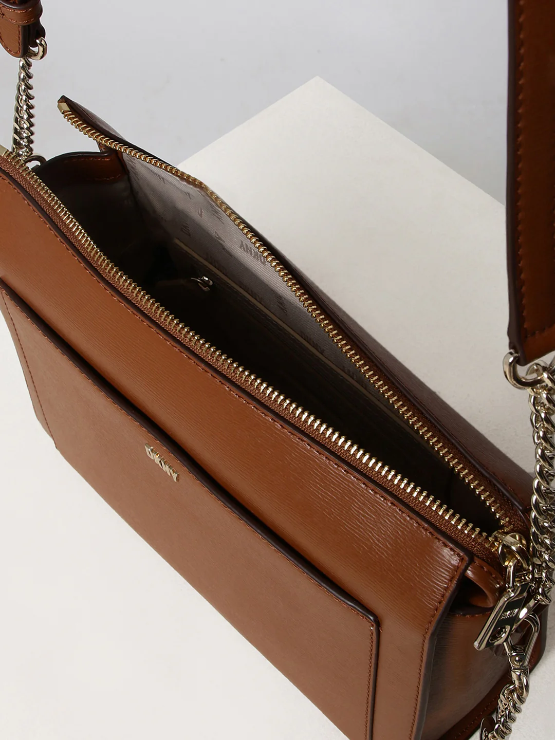 DKNY Women Brown Crossbody Bags - Image 4