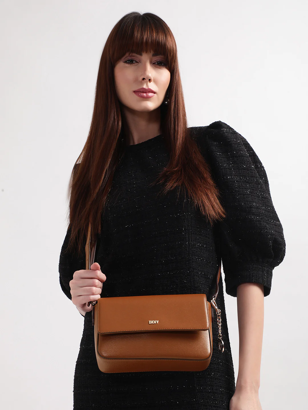 DKNY Women Brown Crossbody Bags - Image 7