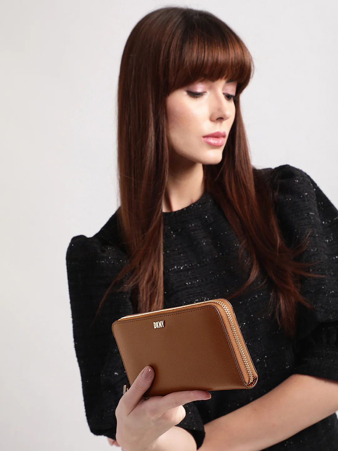 DKNY Women Brown Wallet - Image 7