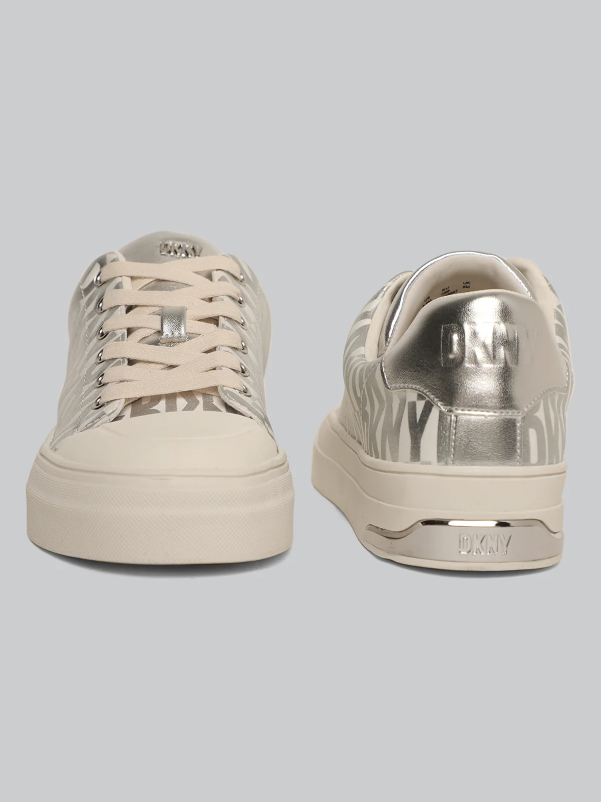DKNY Women Off White Sneakers - Image 7