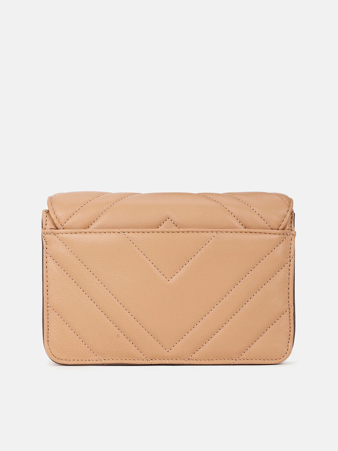 Dkny Women Beige Solid Quilted Sling Bags - Image 2