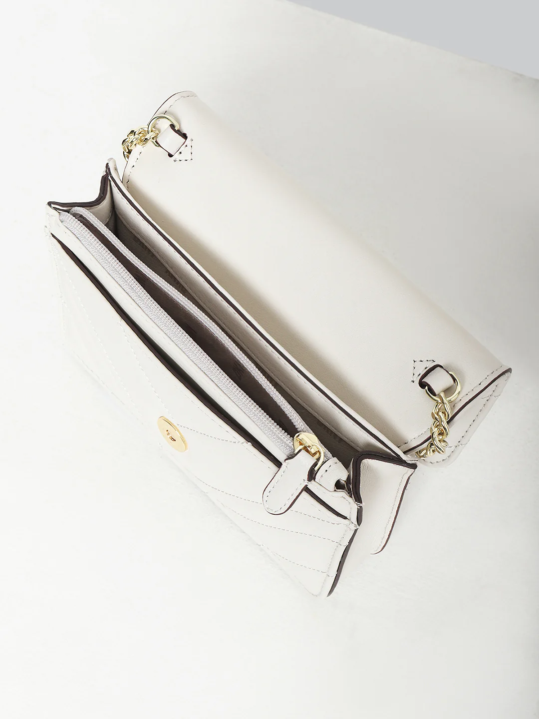DKNY Women Grey Solid Crossbody Bags - Image 7