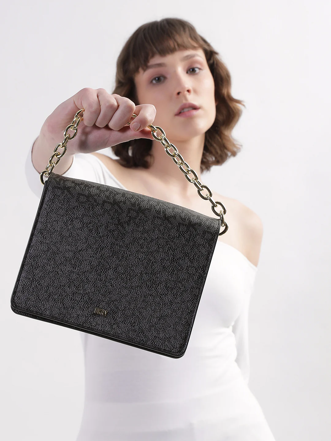 DKNY Women Black Printed Crossbody Bags - Image 5