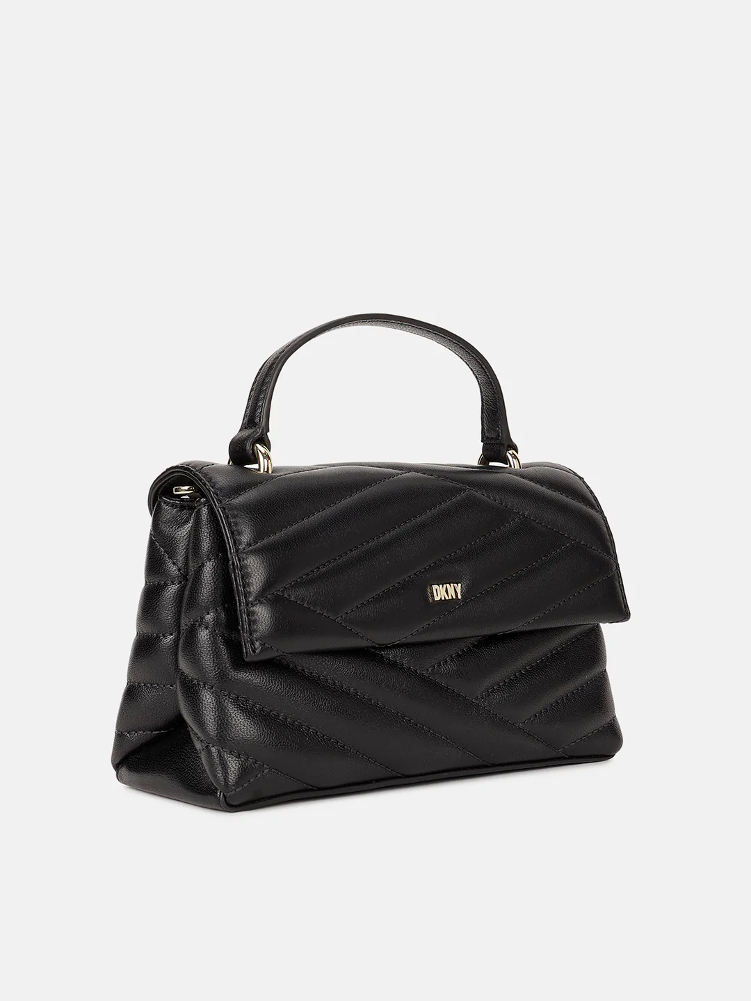 Dkny Women Black Solid Quilted Sling Bags - Image 3