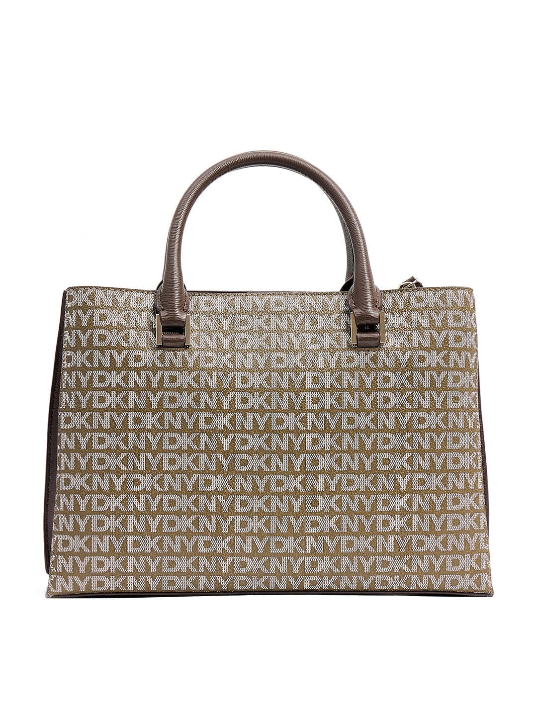 DKNY Women Brown Logo Satchel - Image 2