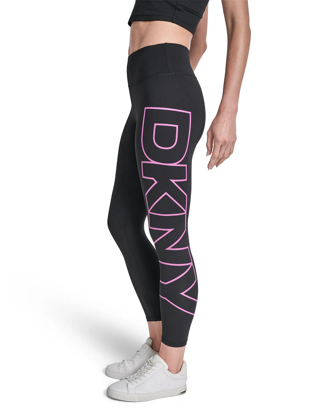 DKNY Women Black Printed Skinny Fit Legging - Image 3