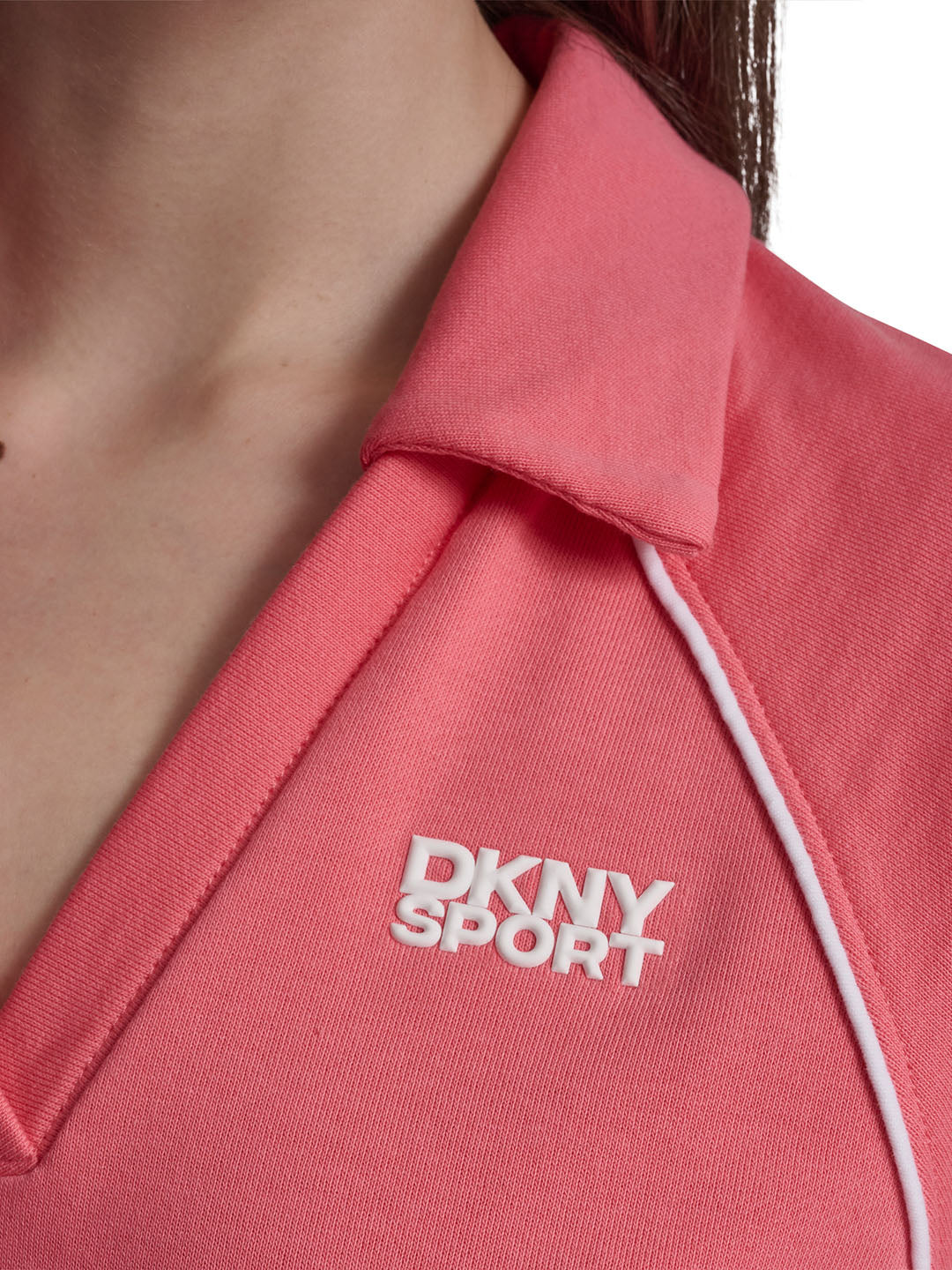 DKNY Women Peach Solid Slim Fit Dress - Image 6