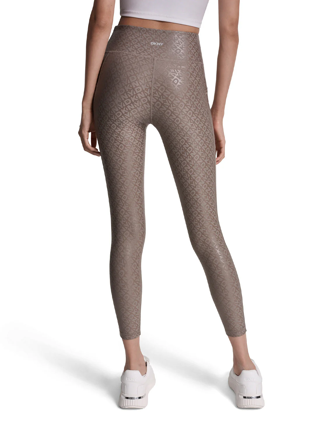 DKNY Women Brown Printed Skinny Fit Legging - Image 2