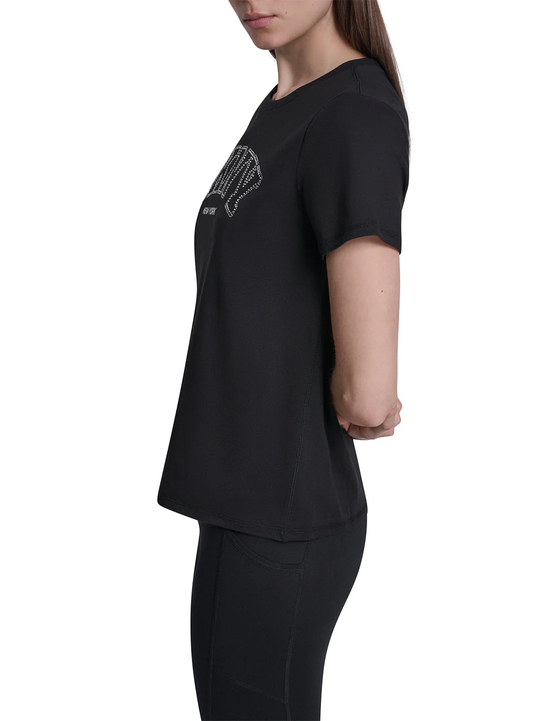 DKNY Women Black Printed Skinny Fit Legging - Image 3