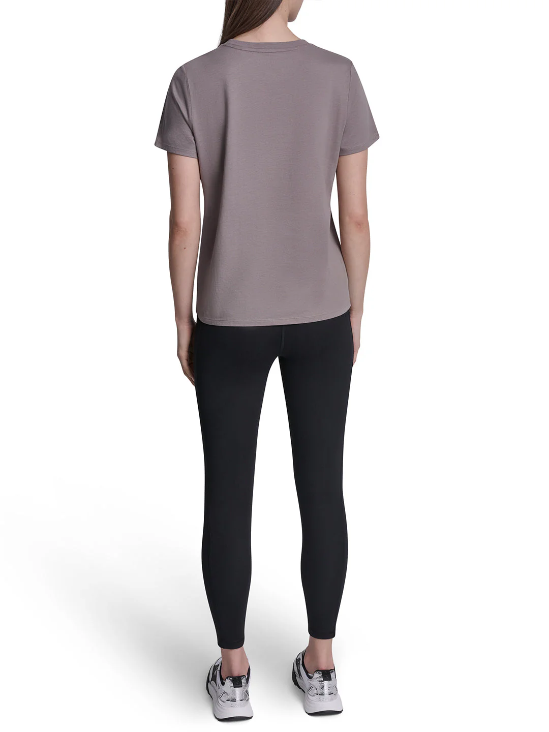 DKNY Women Brown Embellished Regular Fit Pure Cotton T-Shirt - Image 5