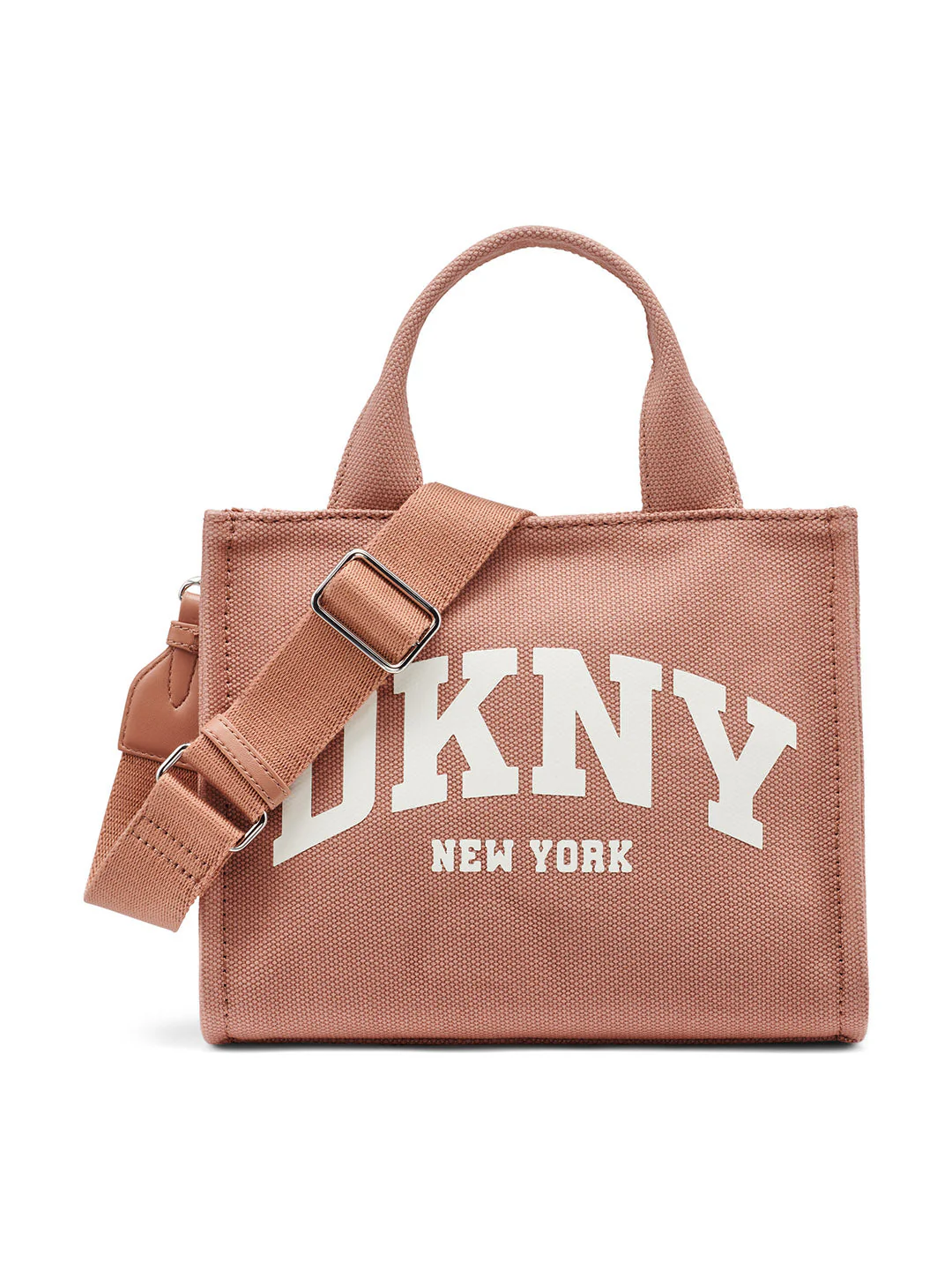 DKNY Women Brown Logo Print  Tote Bags