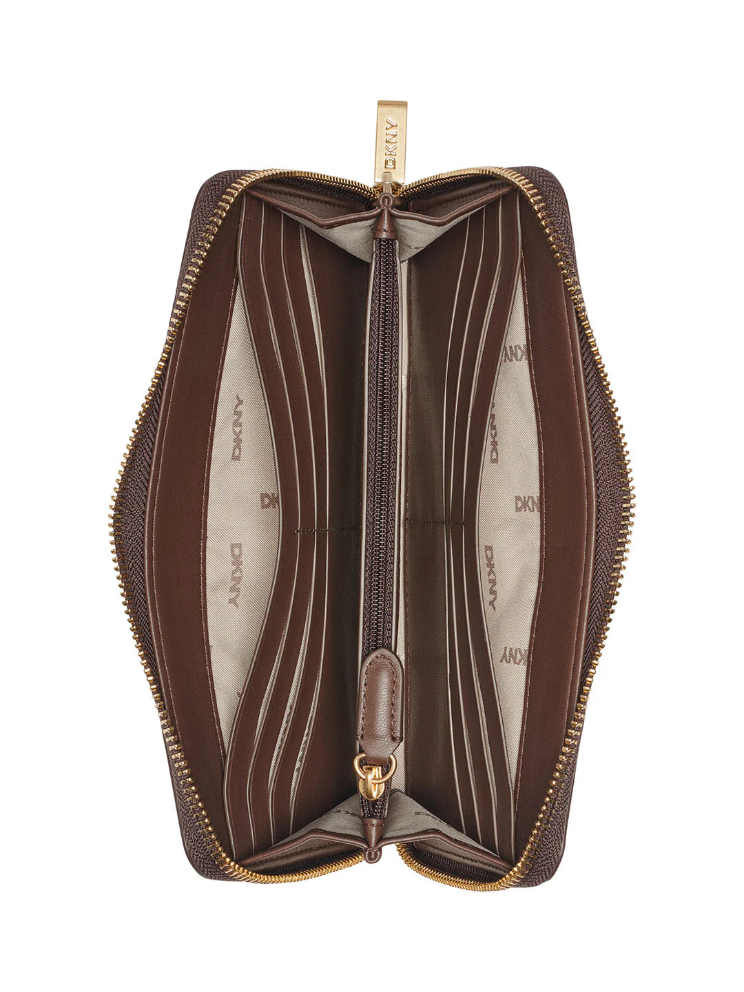 DKNY Women Brown Logo Print Wallets - Image 4
